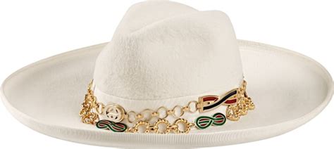 gucci hat mens cowboy hat|Gucci double chain cowboy hat.